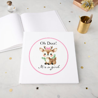 Oh Hirsch Es Ist Ein Mädchen Baby Shower Gästebuch