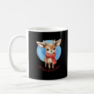 Oh Hirsch, es ist Weihnachten Retro-Klassiker-Desi Kaffeetasse