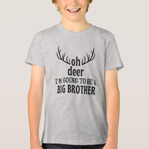 Oh Hirsch, ich werde ein großer Bruder sein Tri-Blend Shirt