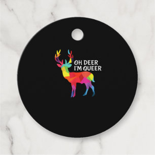 Oh Hirsch Queer Lustiger Wortwitz LGBT Stolz Desig Geschenkanhänger