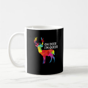 Oh Hirsch Queer Lustiger Wortwitz LGBT Stolz Desig Kaffeetasse