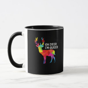 Oh Hirsch Queer Lustiger Wortwitz LGBT Stolz Desig Tasse