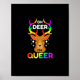 Oh Hirsch Queere Kreative Moderne Stil Poster