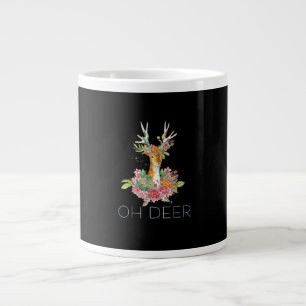 Oh Hirsch Süße Farbige Hirsch Minimal Design  Jumbo-Tasse
