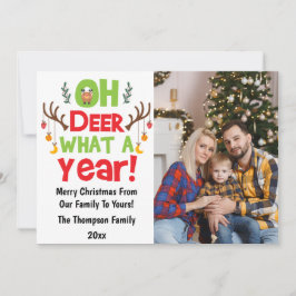 Oh, Hirsch, was für ein Jahr 2023 Foto Weihnachten