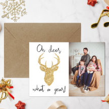 Oh, Hirsch, was für ein Jahr! Funny Christmas Foto