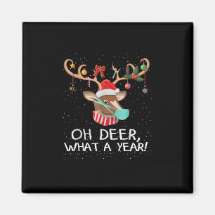 Oh Hirsch, was für ein Jahr Weihnachten im Familie Magnet