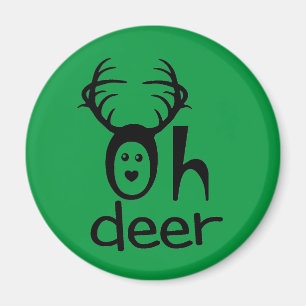 Oh Hirsch - Weihnachten-Gastgeschenken Magnet