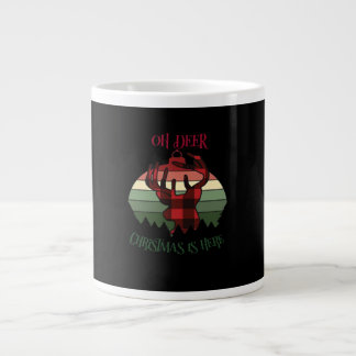Oh Hirsch Weihnachten ist da Fröhliche Ästhetik  Jumbo-Tasse