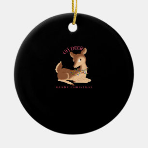 Oh Hirsch Weihnachten Modernes Design Keramik Ornament