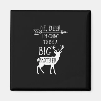 Oh Hirsch Wird Großer Bruder Weihnachtsankündigung Magnet