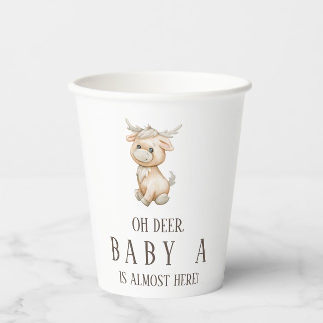 Oh Hirschbaby ist fast hier Becher (Vorderseite)
