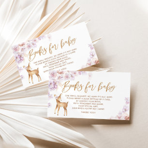 Oh Hirschbücher für Babytickets Begleitkarte