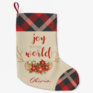 Oh, Hirsche, rosa Ohren und Waldhühner Kleiner Weihnachtsstrumpf