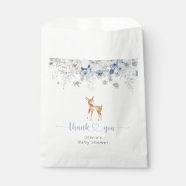 Oh Hirsche seine junge, winterblaue Babydusche Geschenktütchen