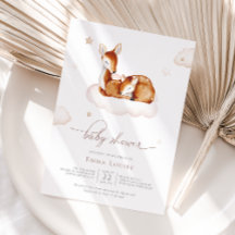 Oh Hirschgeschlechtsneutrale Aquarellendusche