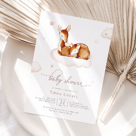 Oh Hirschgeschlechtsneutrale Aquarellendusche Einladung