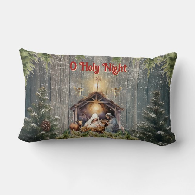 Oh Holy Night Lumbar Pillow Lendenkissen (Rückseite)