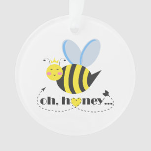 Oh Honey Valentines Queen Bee Charakter mit Tiara Ornament