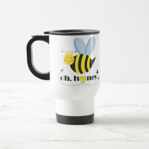 Oh Honey Valentines Queen Bee Charakter mit Tiara Reisebecher