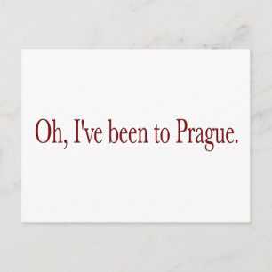 Oh, ich war in Prag Postkarte
