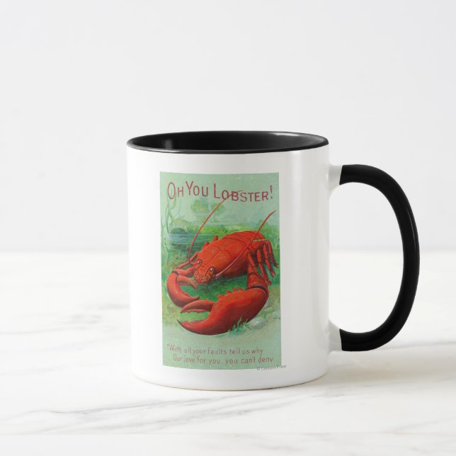 Oh, Ihr Hummer-Szene Tasse (Rechts)