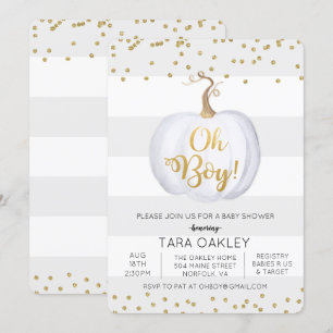 Oh invitation de baby shower de parties