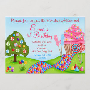 Oh invitations douces de petit gâteau