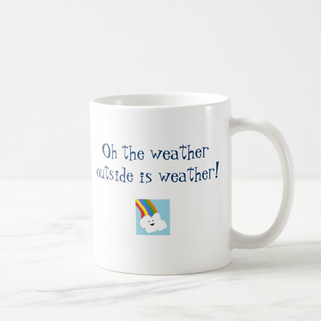 Oh ist die Wetteraußenseite Wetter Kaffeetasse (Rechts)