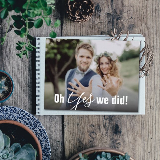 Oh ja, wir haben Hochzeitsankündigung gemacht Ankündigungspostkarte (Von Creator hochgeladen)