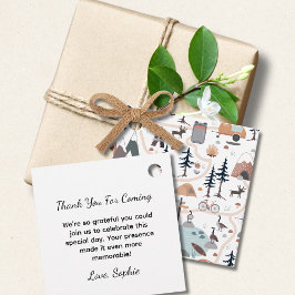 Oh Junge, Abenteuer wartet, Blau Geschenkanhänger