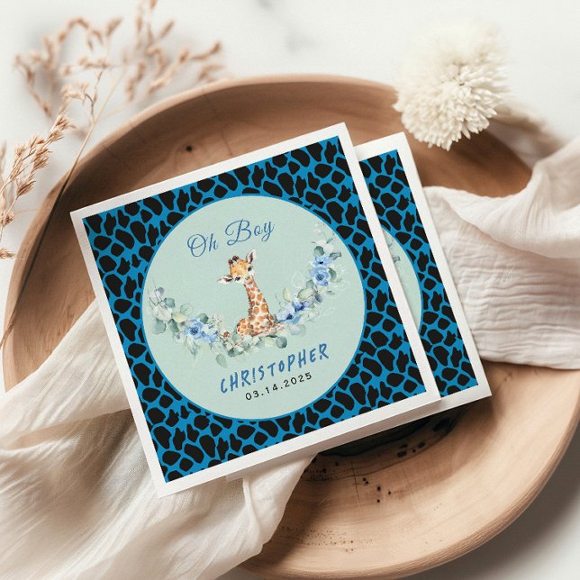 Oh Junge! Baby Giraffe Baby Dusche Serviette (Von Creator hochgeladen)