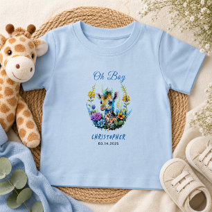 Oh Junge! Baby-Giraffe-Baby-Shower Baby T-shirt