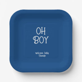Oh Junge! Baby Pappteller