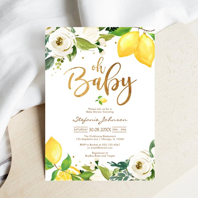 Oh Junge Baby Shower Einladung (Von Creator hochgeladen)