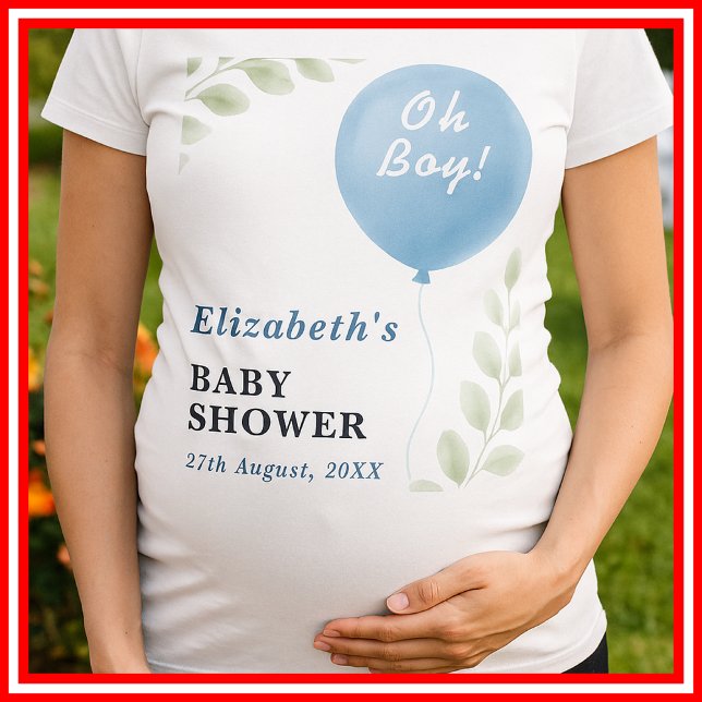 Oh Junge Baby Shower T-Shirt (Von Creator hochgeladen)