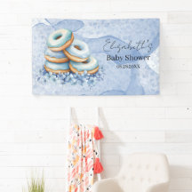 Oh Junge Blaue Donuts Baby Shower