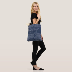 Oh Junge Dusche geometrisch blau elegant Tasche