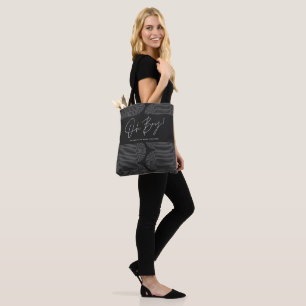 Oh Junge Dusche geometrisch schwarz elegant Tasche