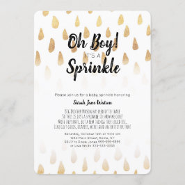 Oh Junge, es ist eine Sprinkle-Baby-Dusche Einladu Einladung
