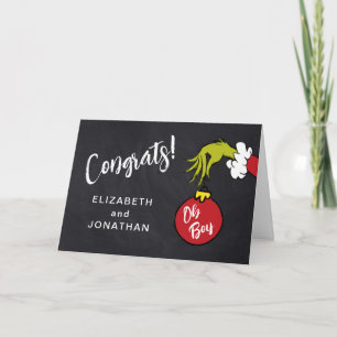Oh Junge Grinch Baby Shower Gratulation Karte