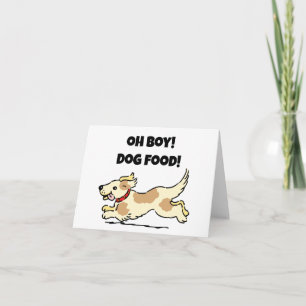 Oh Junge Hunde Hunger Welpe Cartoon Illustration Karte