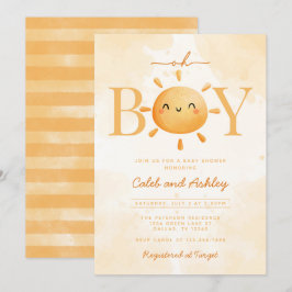 Oh Junge kleine Ray von Sunshine Sun Baby Shower Einladung
