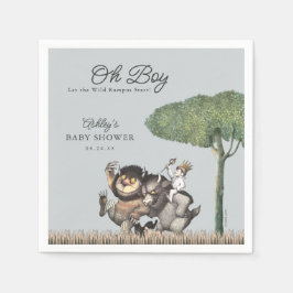 Oh Junge! Lass des Wilden Rumpus Start | Babydusch Serviette