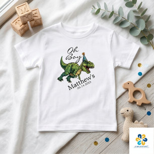 Oh Junge! Niedliche Dinosaur Babydusche Baby T-shirt