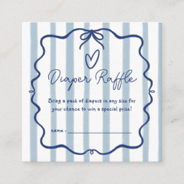 Oh Junge Niedliche Whimsical Blue Stripes Babydusc Begleitkarte