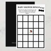 Oh Junge! Tuxedo Baby Shower Bingo