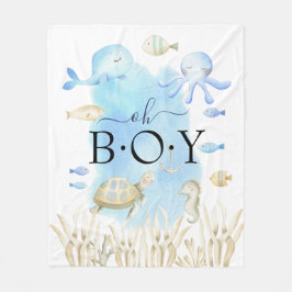 Oh Junge unter dem Meer Baby erhalten Blanket Fleecedecke