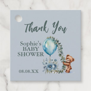 "Oh Junge! Wir können Babydusche frühzeitig abwart Geschenkanhänger