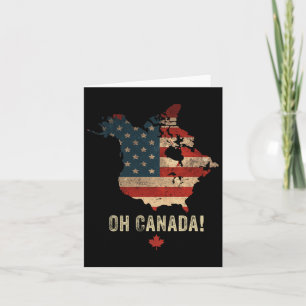 Oh, Kanada! Funny Trump 47 Shirt Kanada und US-Kar Karte